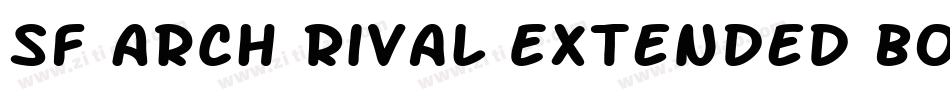 SF Arch Rival Extended Bold字体转换